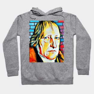 Georg Wilhelm Friedrich Hegel Abstract Portrait | Georg Wilhelm Friedrich Hegel Artwork 4 Hoodie